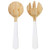 IKEA Gripande 2-Piece Salad Server Set Bamboo White