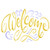Welcome Stencil 9_5 x 6_5 inch M - Welcome Sign Words Wall Stencils for Painting Template