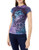 Liquid Blue Womens Grateful Dead Bertha Baby Blue Juniors Tie Dye Graphic Tee Large