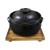 Korean Premium Ceramic Black Casserole Clay Pot with LidFor Cooking Hot Pot Dolsot Bibimbap and Soup