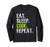 Eat Sleep Code Repeat Coding Coder Programmer Gift Long Sleeve T-Shirt