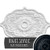 Ekena Millwork CM36X26PENSF Pesaro Ceiling Medallion 36W x 26H x 1 12P Hand-Painted Night Shade