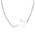 925 Sterling Silver Sideways Cross Necklace 18  2