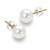 5mm Pearl Earrings for Girls 14K Gold White Freshwater Cultured Pearl Stud Earrings - AAAA Quality