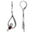 Silvershake 1_16ct_ Natural Oval Shape Garnet 925 Sterling Silver Bird Drop Dangle Leverback Earrings