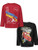 Disney Lightning McQueen Little Boys 2 Pack Long Sleeve T-Shirts RedBlack 6