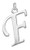 Raposa Elegance Sterling Silver Initial F Charm approximately 26_5 mm x 16 mm