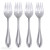 Oneida American Harmony Set of 4 Salad Forks, Casual Flatware