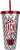 Spoontiques Teacher Foil Cup wStraw 20 ounces Multicolored