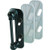 Prime-Line MP5004 Spring Type Screen Door Strike Plate, Black, Pack of 2, 2 Piece