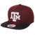 NCAA Zephyr Texas A M Aggies Mens Z11 Static Snapback Hat Adjustable BlackTeam Color