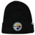 47 Pittsburgh Steelers Black Cuff Beanie Hat - NFL Cuffed Knit Toque Cap