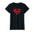 Superman Red on Black Shield T-Shirt