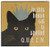 Blossom Bucket Cat is Queen 8 inch Wall Box Sign