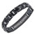 Crosstraxx Lords Prayer Bracelet Scripture Pure Titanium Magnetic Therapy Adjustable Black