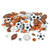 Fun Express Fabulous Foam Self-Adhesive Sport Ball Shapes - 500 Pieces