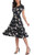 Urban CoCo Womens Floral Print Short Sleeve Flared Midi Dress M 8