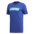 adidas Mens Linear Brush Tee Active Blue X-Large