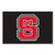 FANMATS 3373 NCAA North Carolina State University Wolfpack Nylon Face Starter Rug Team Color 19x30