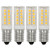 E12 LED Light Bulbs C7 Bulb 5W Daylight White 6000K 110V 120V Candelabra Bulb E12 Base 40W Incandescent Bulbs Equivalent (4-Pack)