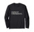 Keyboard Not Found - Funny Tech Support Checklist Sysadmins Long Sleeve T-Shirt