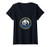 Womens NAVY JOHN F_ KENNEDY JFK CVN-79 PATCH IMAGE V-Neck T-Shirt