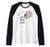 Peanuts Snoopy pink daisy flower Raglan Baseball Tee