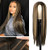 AISI HAIR Brown Mixed Blonde Long Straight Natural Wig Middle Part Straight Wig with Highlights for Women Synthetic Straight Hair Wig No Bangs R6-6A-27S AISI HAIR Brown Mixed Blonde Long Straight Natural Wig Middle Part Straight Wig with Highlights for Women Synthetic Straight Hair Wig No Bangs R6-6A-27S
