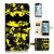 ( For iPhone 7 ) Flip Wallet Case Cover and Screen Protector Bundle A6240 Batman