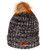 NCAA Zephyr Purdue Boilermakers Womens Gracie Knit Beanie One Size Fits Most BlackWhite
