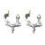 Scaffolding 2 Stud Clamps 2 pcs Brand New Galvanized