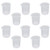 Othmro Measuring Cups 50ml PP Plastic Graduated Beaker Transparent for Lab Kitchen Liquids 10pcs