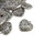 ARRICRAFT 50pcs Tibetan Style Antique Silver Alloy Pendants Hollow Heart Charms Jewelry Finding for Necklace Making