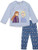 Disney Frozen Elsa Anna Toddler Girls Long Sleeve Top and Leggings Set 4T Blue
