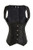 KIWI RATA Womens Hourglass Longline Overbust Corset Steel Boned Long Torso Waist Training BustierXXXXX-LargeUnderbust Black