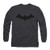Batman Bat DC Comics Longsleeve T Shirt   Stickers X-Large Charcoal