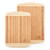 Cutting Board Set with Juice Grooves - 2 Pcs Organic Bamboo Antimicrobial Heavy Duty Cutting Boards for Kitchen - Large and Extra Large Carving Board for Meat and Chopping Vegetables