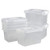 DynkoNA Stackable Boxes with Lids Plastic Latching Storage Containers Set of 6