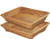 16 Poly-Wicker Bread Basket Woven Tabletop Food Fruit Vegetables Serving Restaurant Serving BasketBrown2 PACKS