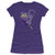 DC Flying Batgirl Juniors Sheer Fitted T Shirt Large Purple