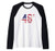 46 Power H Joe Biden Kamala Harris USA Flag 2020 Vintage Raglan Baseball Tee