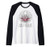 Im Mostly Peace Love And Light   Little Go F Yourself Lotus Raglan Baseball Tee