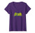 Womens Batman Classic Logo Distressed V-Neck T-Shirt
