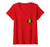 Womens Batman Robin Left Chest Logo V-Neck T-Shirt