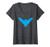 Womens Batman Nightwing Symbol V-Neck T-Shirt