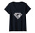 Womens Superman Bling Shield V-Neck T-Shirt