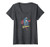 Womens Superman Desaturated V-Neck T-Shirt