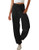 Yidarton Womens High Waisted Sweatpants Joggers Pants Drawstring Yoga Workout Lounge Pants with Pockets Medium Black