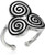 Alex and Ani Womens Triskelion Statement Ring Sterling Silver Adjustable