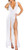 Womens Bandage Side Split V Neck Sleeveless Bodycon Clubwear Maxi Vest Dress White S